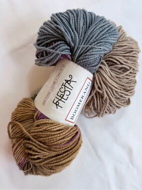 Fiesta Boomerang Raspberry Mocha 100% Merino Wool Sock Yarn